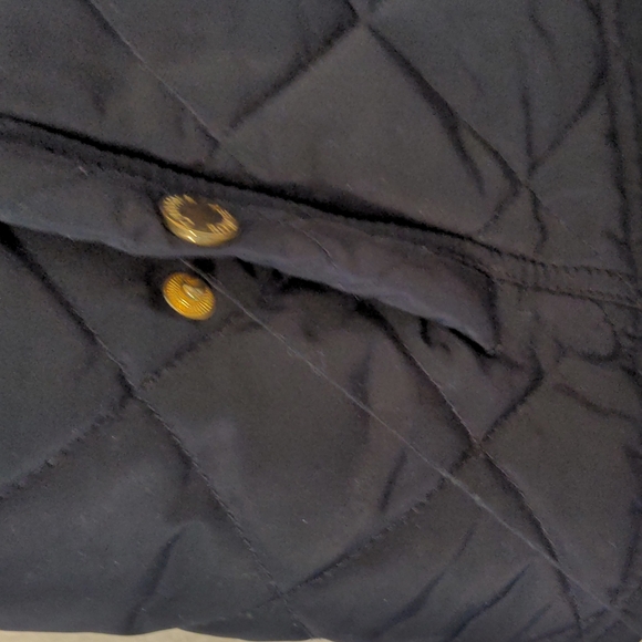 Cynthia Rowley Quilted Vest Blue Sz S - Picture 7 of 7